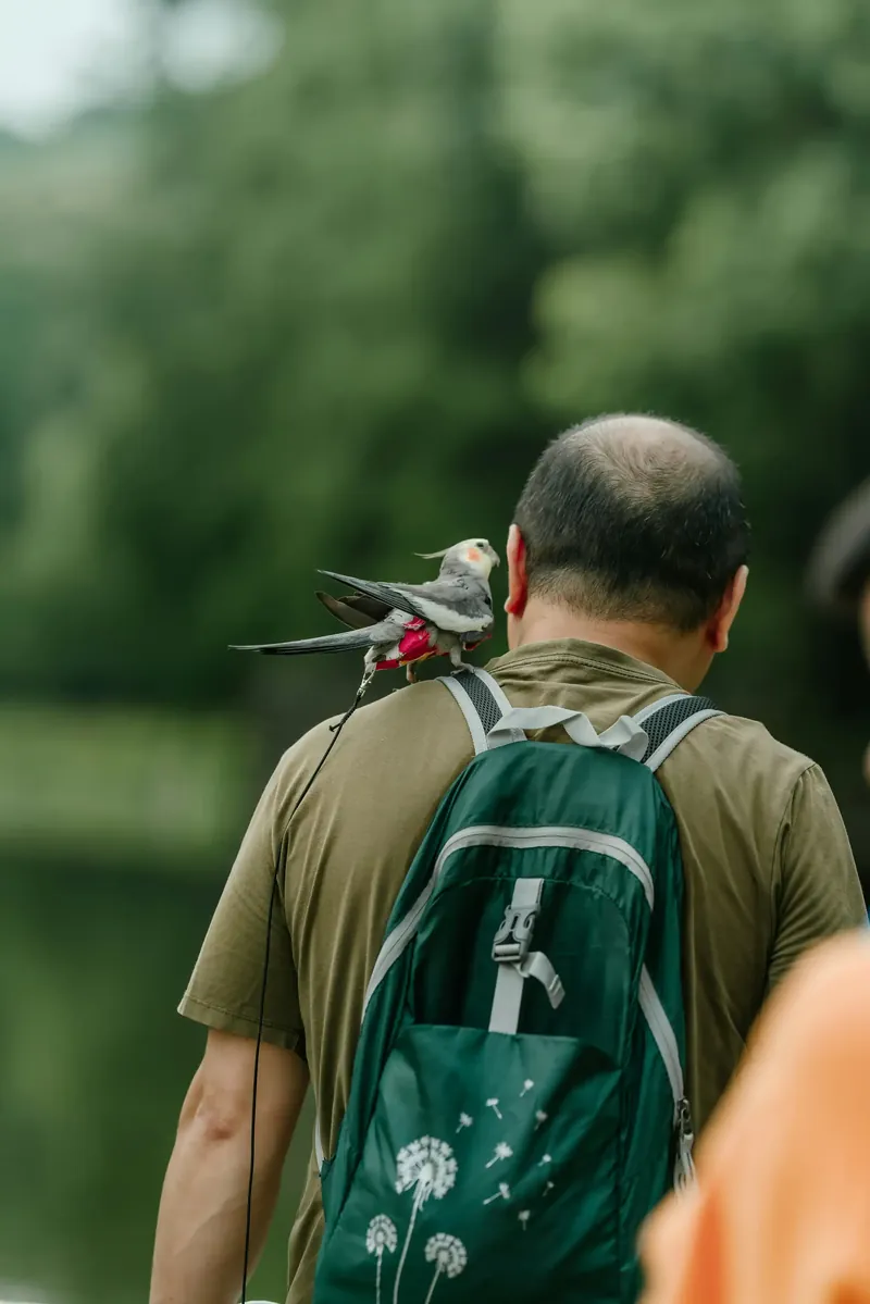 Man leaning on a luxury SUV outside a building